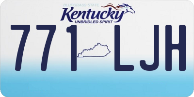 KY license plate 771LJH