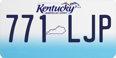 KY license plate 771LJP