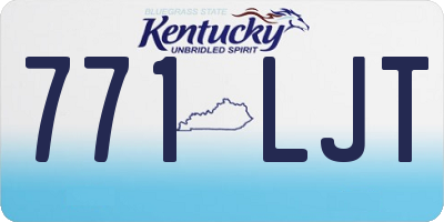 KY license plate 771LJT