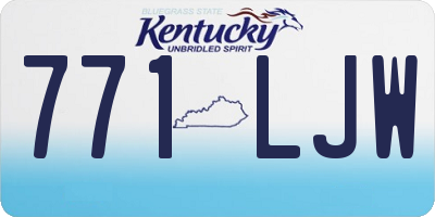 KY license plate 771LJW