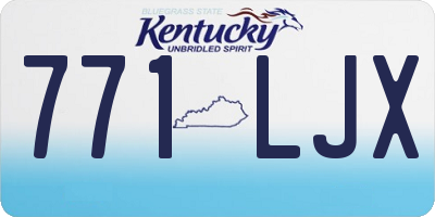 KY license plate 771LJX