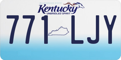 KY license plate 771LJY