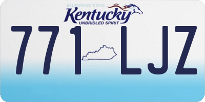 KY license plate 771LJZ