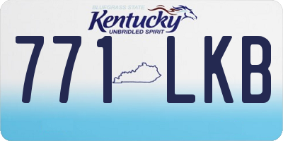 KY license plate 771LKB