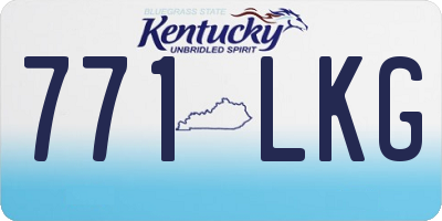 KY license plate 771LKG