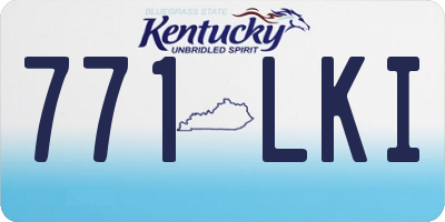 KY license plate 771LKI