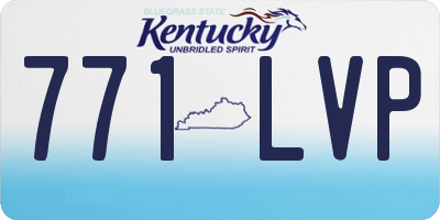 KY license plate 771LVP