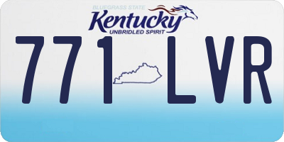 KY license plate 771LVR