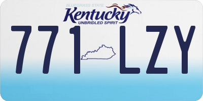 KY license plate 771LZY
