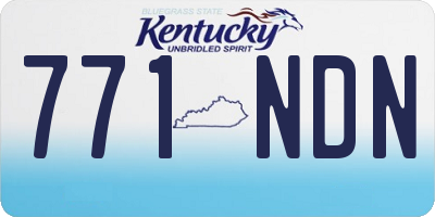 KY license plate 771NDN