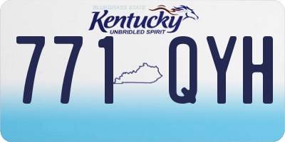 KY license plate 771QYH