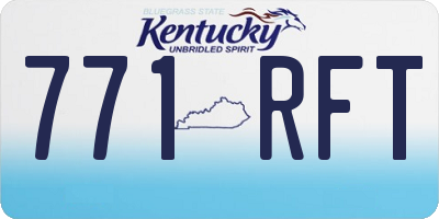 KY license plate 771RFT