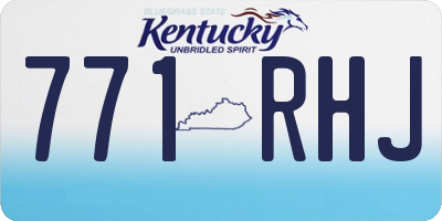 KY license plate 771RHJ