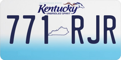 KY license plate 771RJR