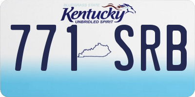 KY license plate 771SRB