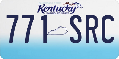 KY license plate 771SRC