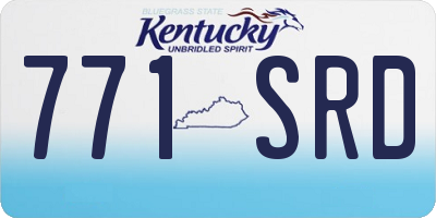 KY license plate 771SRD