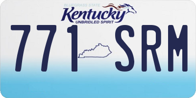 KY license plate 771SRM