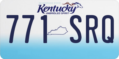 KY license plate 771SRQ