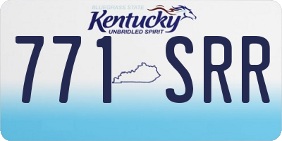 KY license plate 771SRR