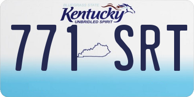 KY license plate 771SRT