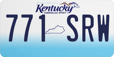 KY license plate 771SRW
