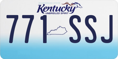 KY license plate 771SSJ