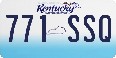 KY license plate 771SSQ