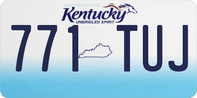 KY license plate 771TUJ