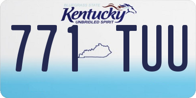 KY license plate 771TUU