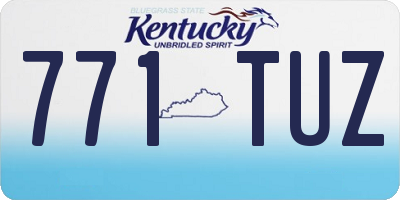 KY license plate 771TUZ