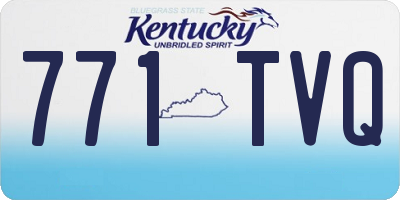 KY license plate 771TVQ