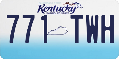 KY license plate 771TWH