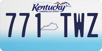 KY license plate 771TWZ