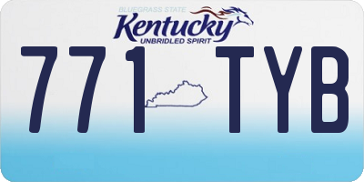 KY license plate 771TYB