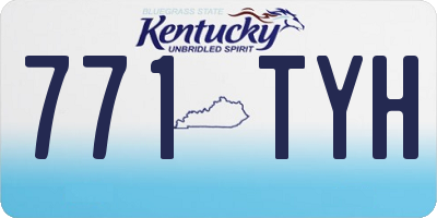 KY license plate 771TYH