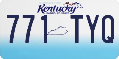 KY license plate 771TYQ