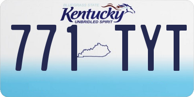 KY license plate 771TYT