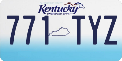 KY license plate 771TYZ