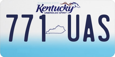 KY license plate 771UAS