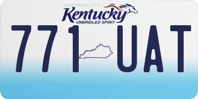 KY license plate 771UAT