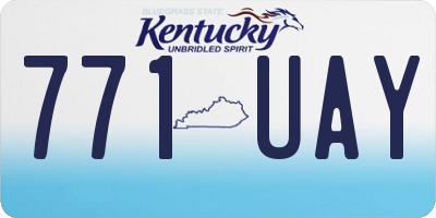 KY license plate 771UAY