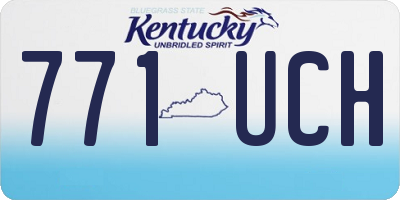 KY license plate 771UCH