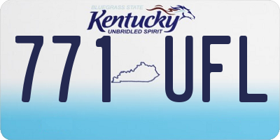 KY license plate 771UFL
