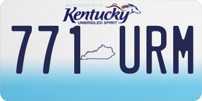 KY license plate 771URM