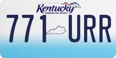 KY license plate 771URR