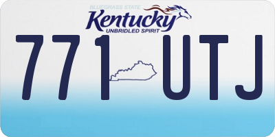 KY license plate 771UTJ