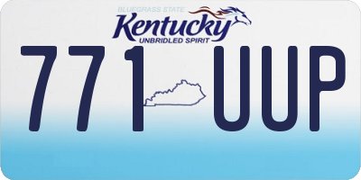 KY license plate 771UUP