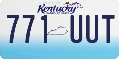 KY license plate 771UUT