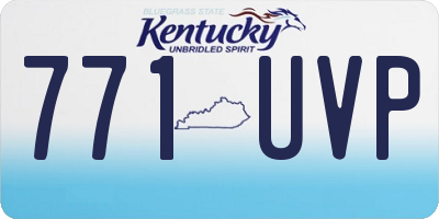 KY license plate 771UVP